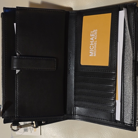 Michael Kors Black and Silver Women's Clutch BNWT - Picture 6 of 13